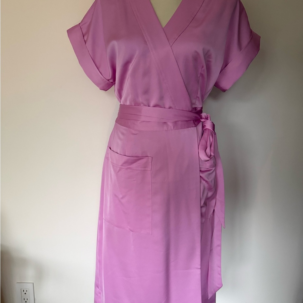 NWT J Crew Lavender wrap dress